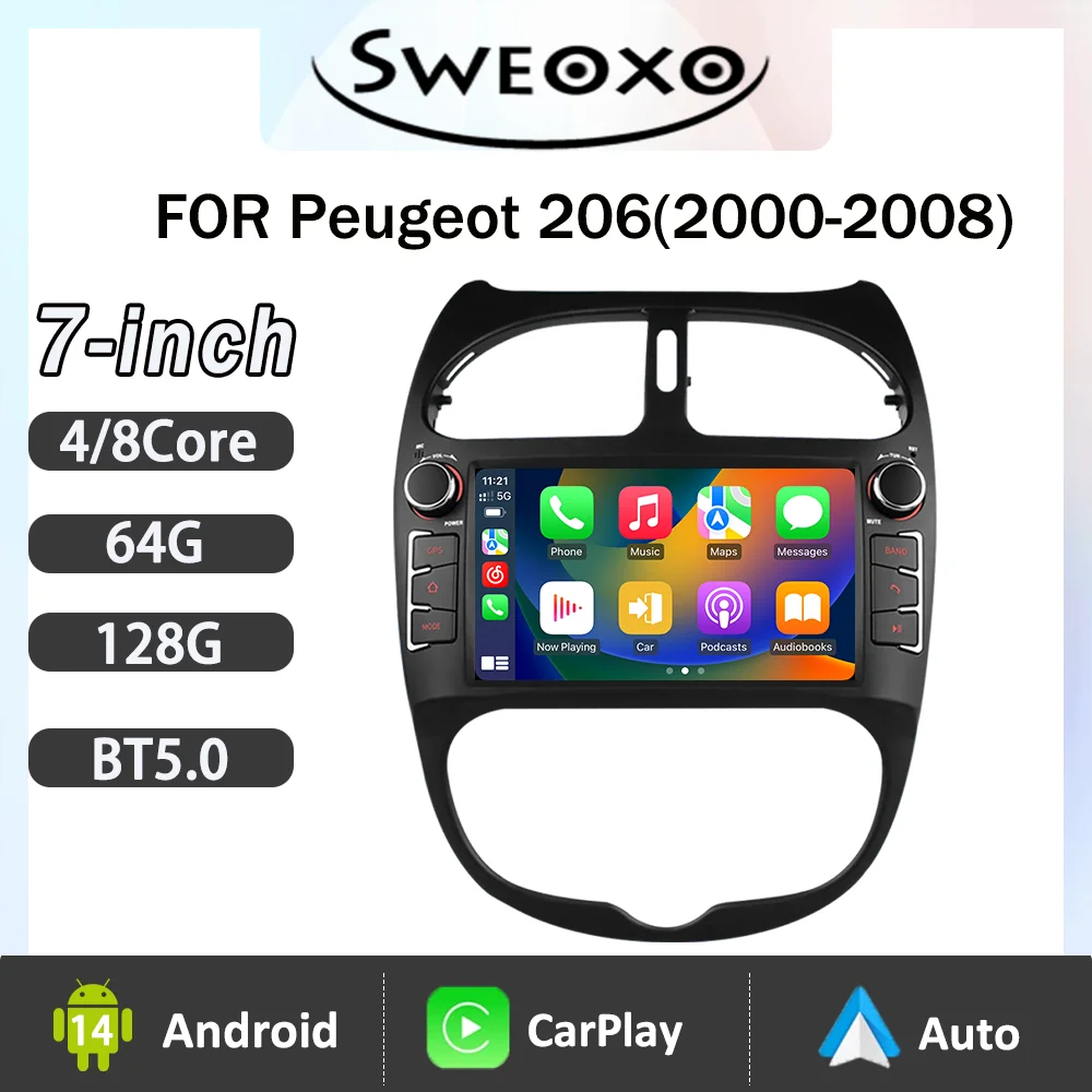 For Peugeot 206 (20…