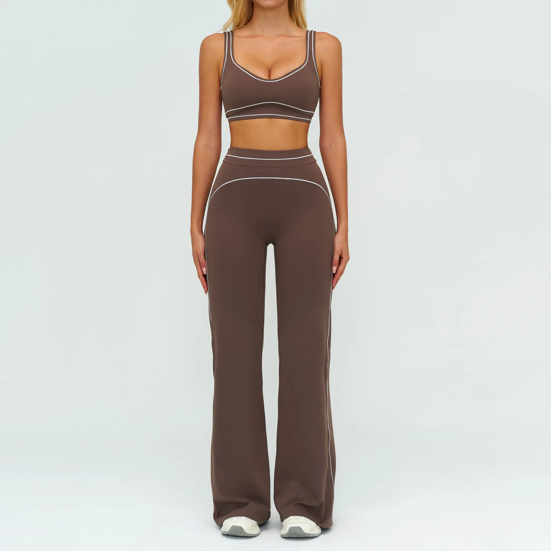 Fitness Suit 2PCS Yoga Set Women's Tracksuit Sports Outfits Gym Workout Clothes 6