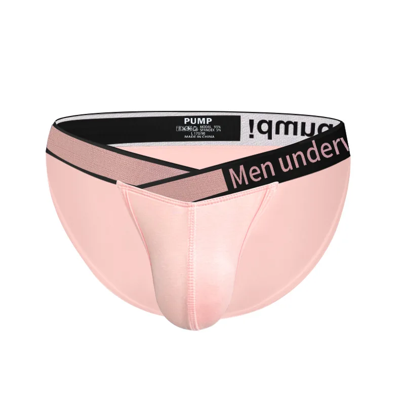 Men Briefs Breathable Modal Panties Man Fashion V Belt Underwear Quick dry Lingerie U convex Triangle Underpants High Fork