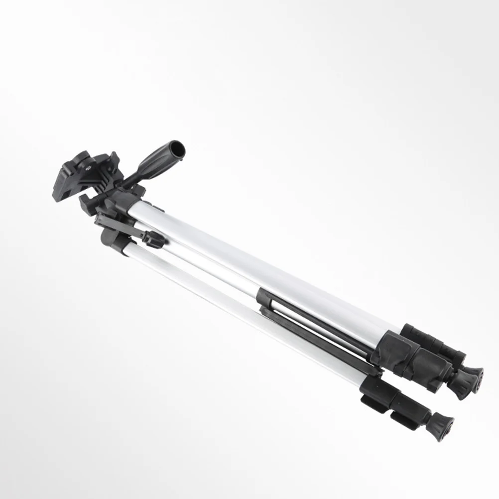 

Telescopic Silver Camera Tripod Portable Live Streaming Phone Holder Outdoor Selfie Bracket Anti-Slip Adjustable Camera Holder