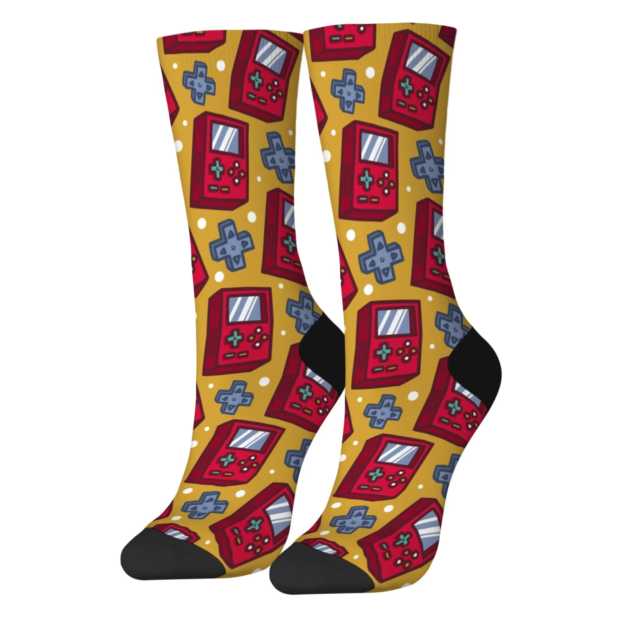 Cartoon Spielkonsole Happy Socken Neuheit Lustige Herrensocken Harajuku Stil Straße Hip-Hop Crew Socken Casual Party Radfahren Laufen