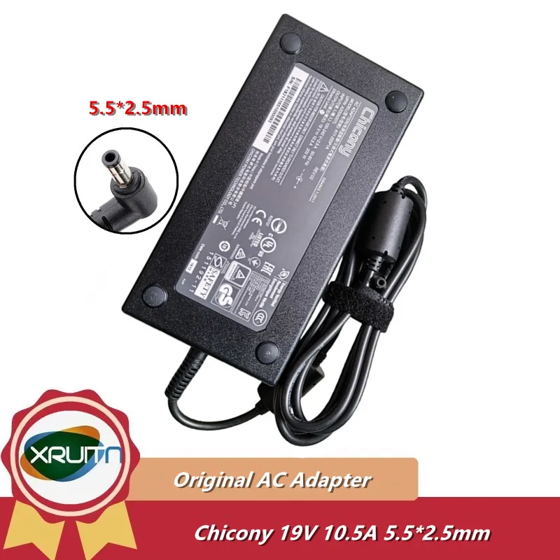 

Original Chicony A11-200P1A 19V 10.5A 200W AC DC Adapter Charger For Hasee Z7 G8 Z8 Power Supply Cable 5.5*2.5mm
