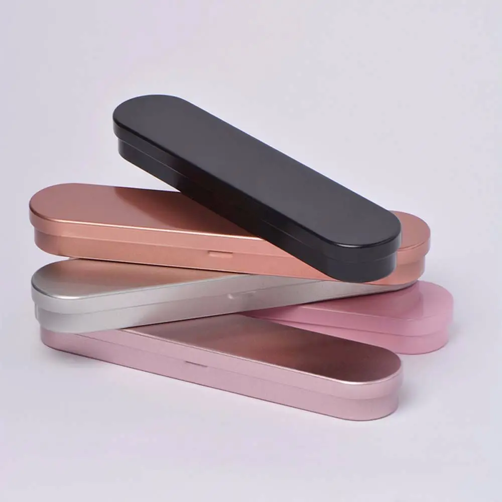 Suministros de oficina, regalos, suministros escolares, caja de almacenamiento, caja con tapa, estuche de lápices de Metal para estudiantes, caja de lata, caja de pluma estilográfica, estuche de lápices de hierro