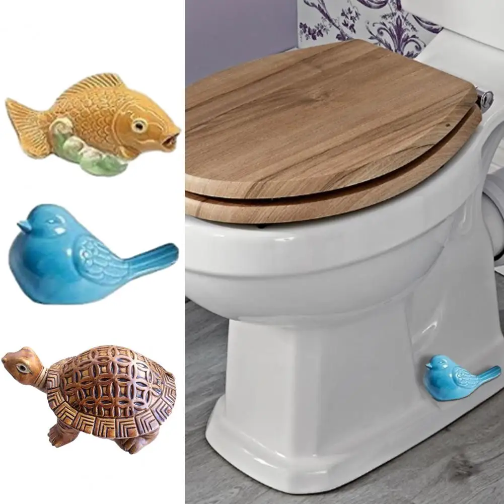 Quick Installation Toilet Bolt Caps Decorative Resin Toilet Bolt Covers Frog Fish Bird Caps for Easy Installation Bathroom Solve