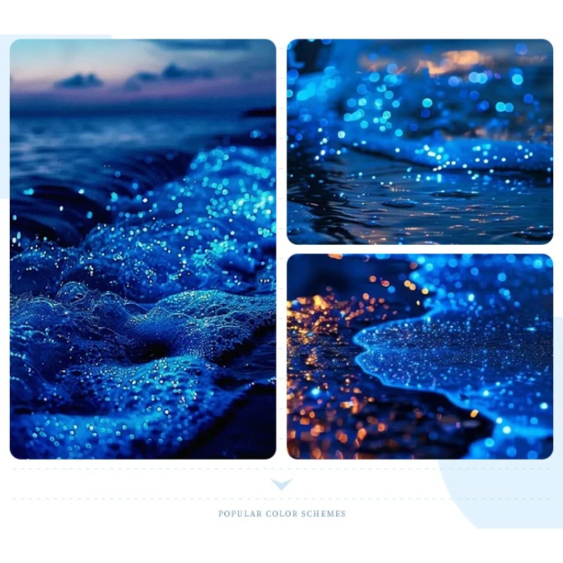 Blue Tears Cat Eye Series, 3 Colors 1pc/10ml Unique Blue Color And Magnetic Powder, Gives A Dreamy, Romantic Feeling