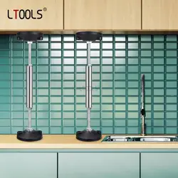 Soporte de armario de baño fijo de elevación ajustable, Marco telescópico, barra de soporte de armario de pared de cocina, mantenimiento de instalación