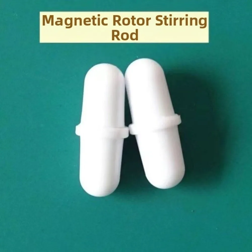 10pcs Lab Grade Magnetic Stirrer Corrosion Resistant PTFE Magnetic Stir Bar Heat Resistant Cylindrical Mixing Cup Accessories