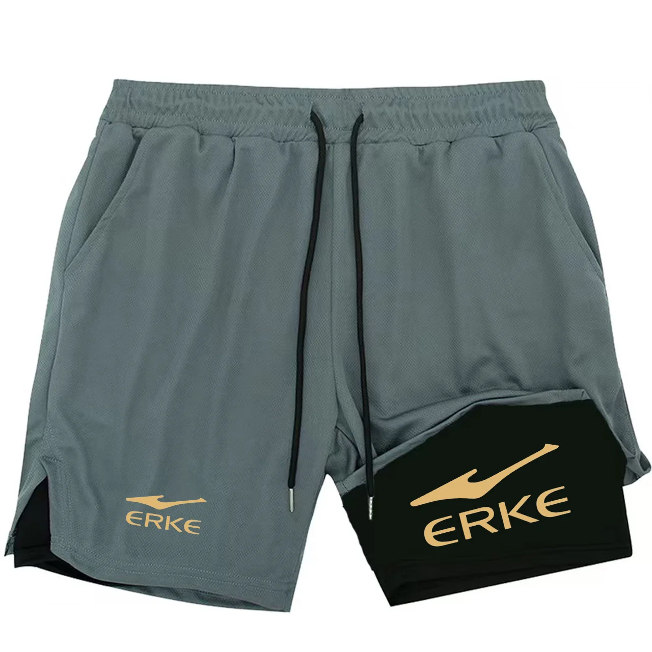 

Men's Two-in-One Sports ShortsDouble Layer Rapid Breathable Casual ShortsSummer Running Sportswear