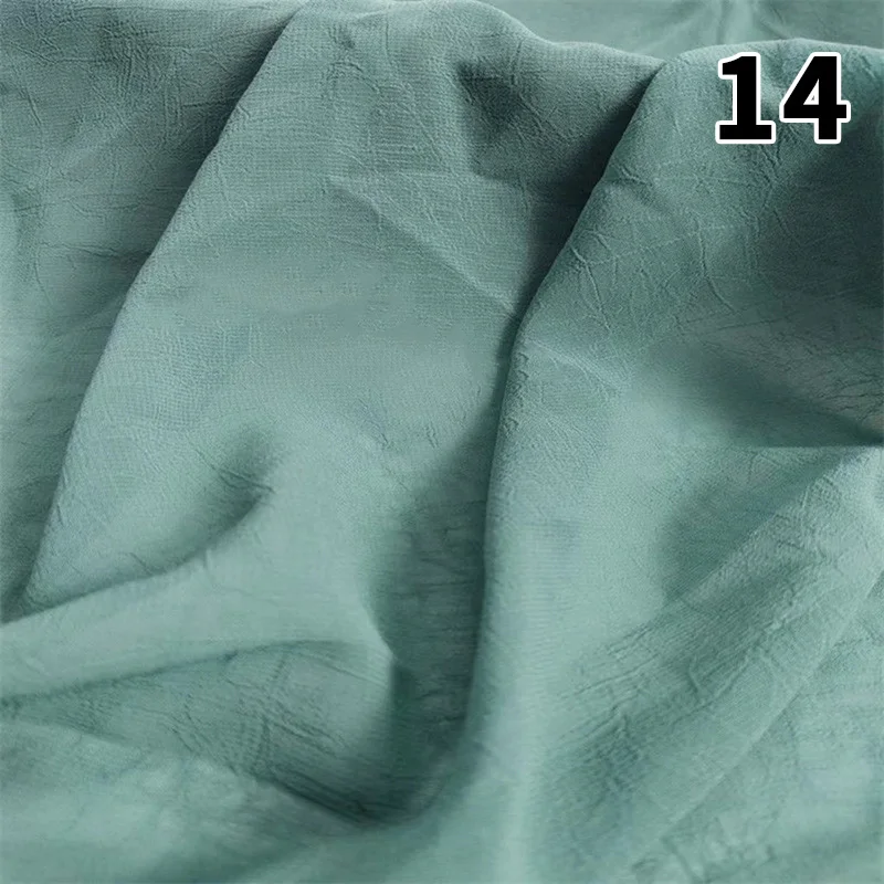 

50*150cm 75D Chiffon Fabric Thin Transparent Wrinkled Tulle Fabric For Diy Sewing Crafts Hanfu Dress Shirt Skirts Material