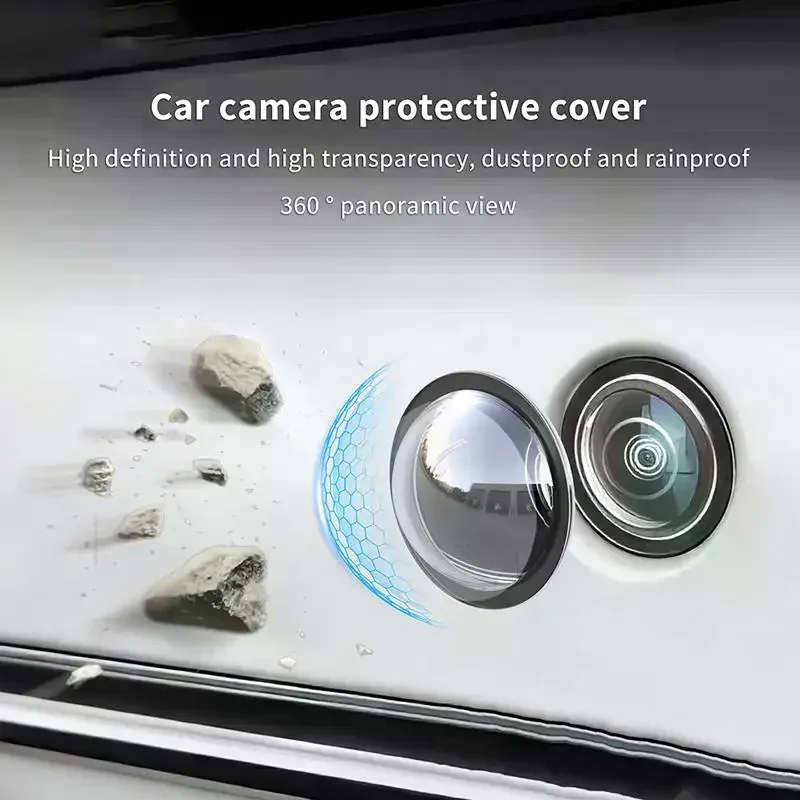 Car Rear Camera Lens Protector Universal Use 2 or 2/10 PCS Set Anti Glare Dustproof Waterproof Accessory for Driving