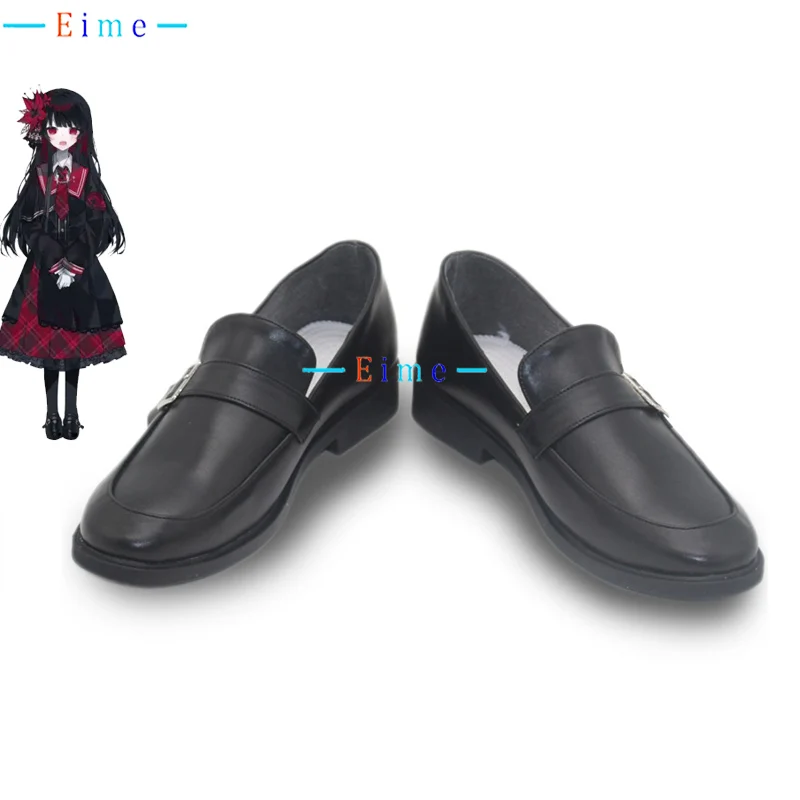 Nikaidou Hiro 코스프레 신발 애니메이션 마법 소녀 마녀 재판 액세서리 코스프레 소품 할로윈 부츠 PU 신발 맞춤 제작