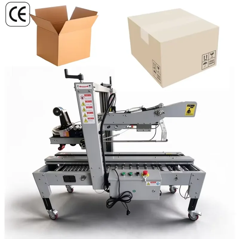 YB-ZF544 automatic food packaging machine, box sealing machine, box sealing machine, suitable for luggage equipment line,