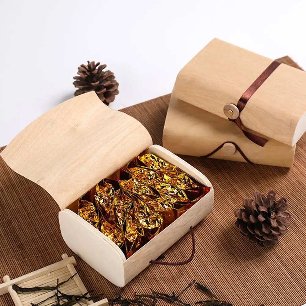 Holder Container Jewelry Box Natural Birch Bark Wooden Portable Mini Travel Earphone Small Items Home Supplies