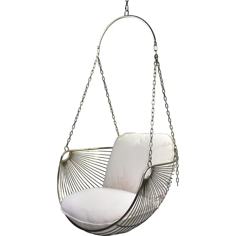 Living room hanging basket rocking chair