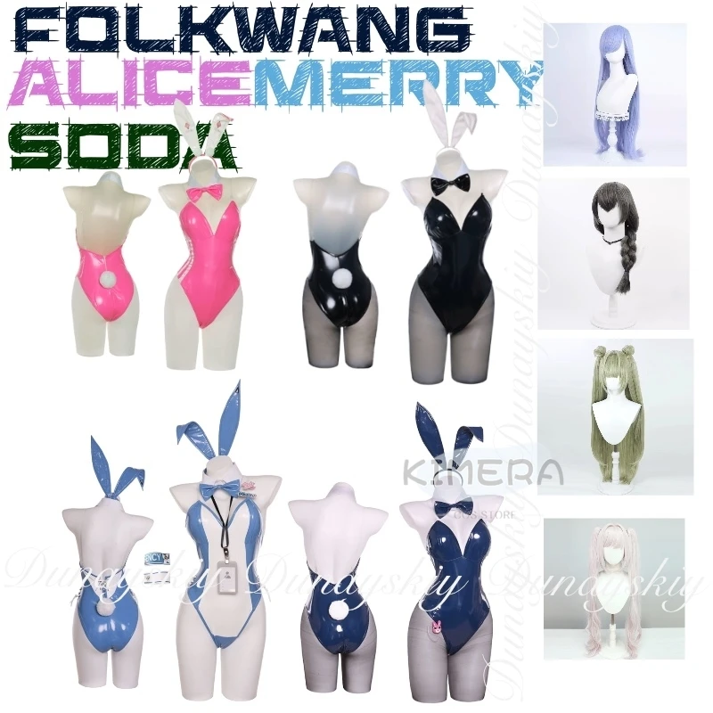 

Goddess of Victory: NIKKE Folkwang Soda Merry Alice Bunny Girl Bunny Girl Clothes Cosplay Costume Game Full Of Suit