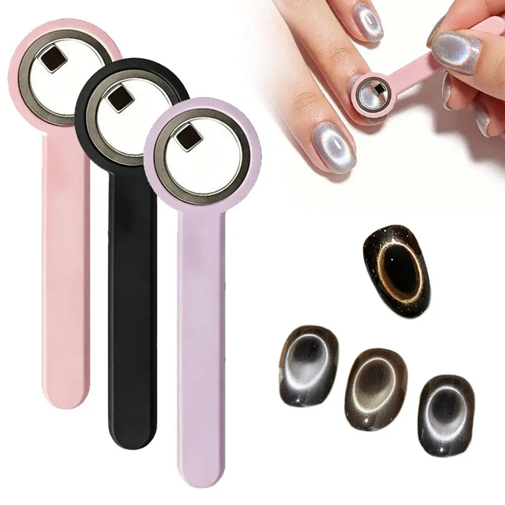 New Upgrade 3-Second Hollow Cat Eye Magnet Strong Power Ring Magnet Fast Black Hole Effect for Magnetic Nail Art Beginner
