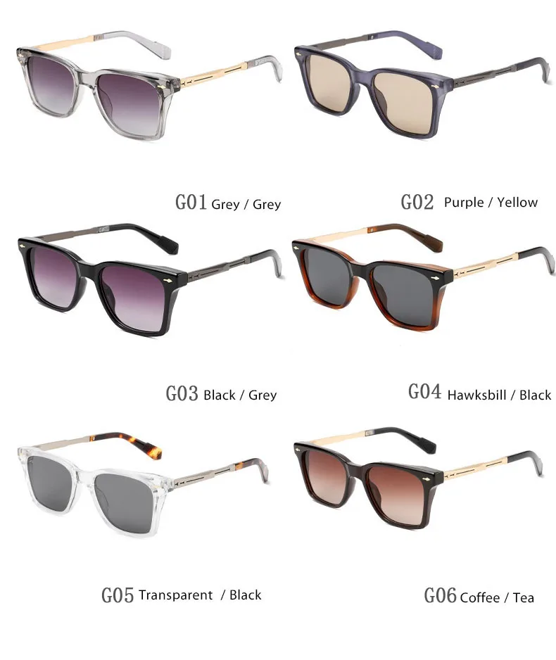 Mode Sonnenbrillen Frauen 2025, Vintage Quadrat Sonnenbrille Männer Retro Brille Dropshipping Gafas De Sol Hombre Lunette Soleil Femme – Detail 9