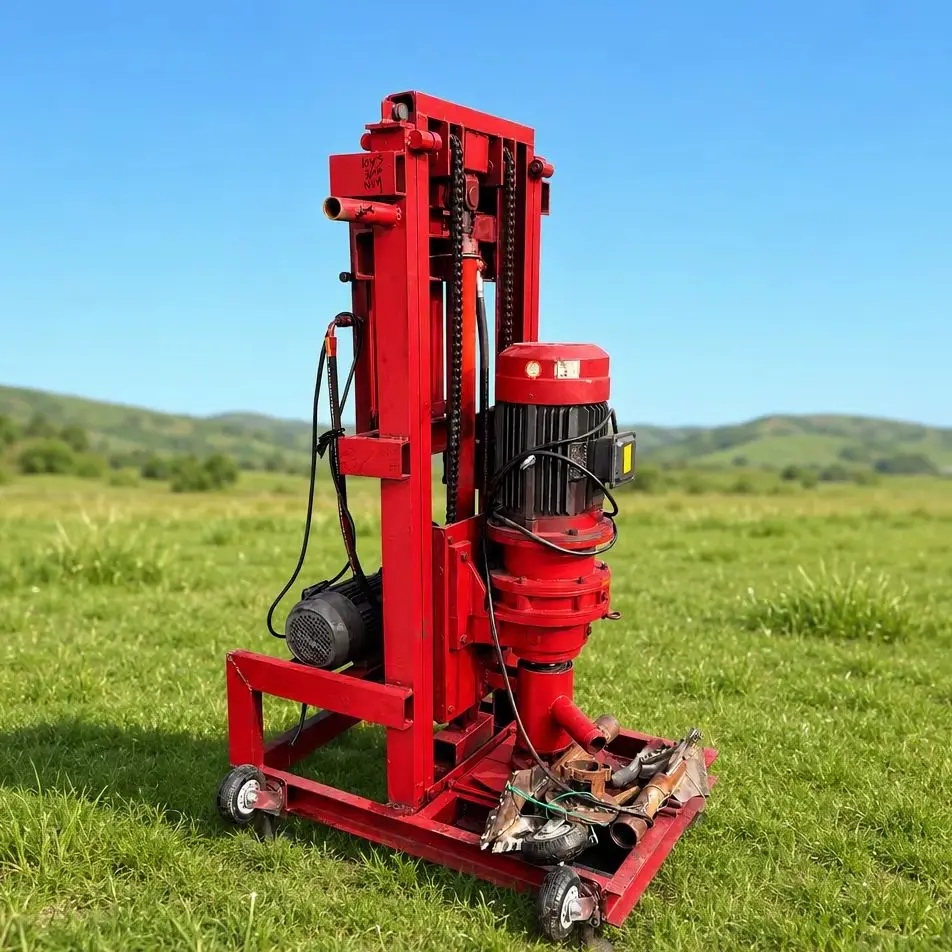 Customized  Water Well Drilling Equipment 100m Deep Hydraulic Type Low Noise for Agricultural Irrigation Drilling Rig