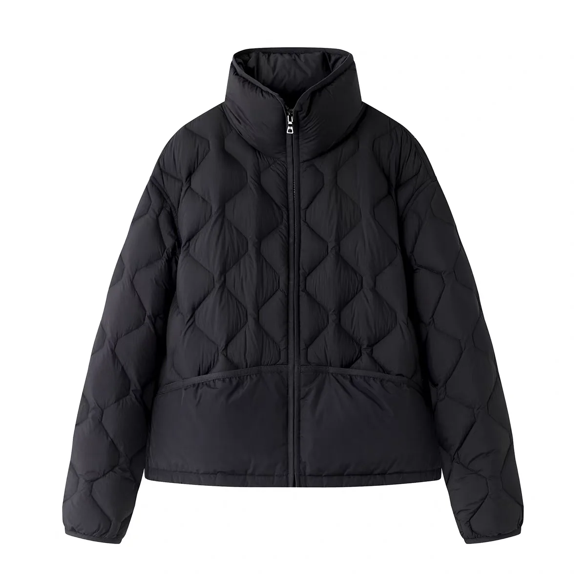 

Модная легкая женская куртка-пуховик Xiao Ai с воротником-стойкой, осенне-зимняя верхняя одежда, стройнящая, трендовая