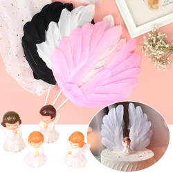 Angel Feather Wing Flag Cake Toppers for Wedding Birthday Party Cake Top Decor