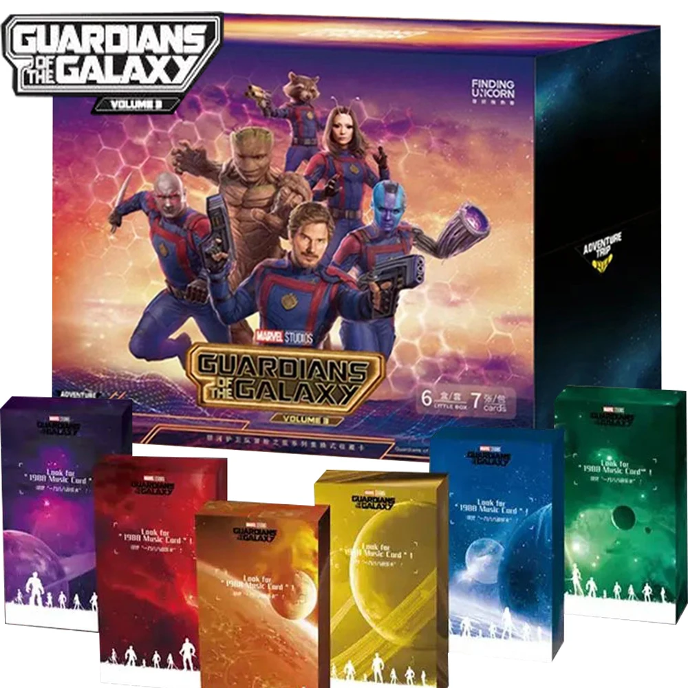 

MARVEL Guardians of The Galaxy Card Adventure Journey Series Movie Main Characters Colorful Graffiti Card Children Birthday Gift