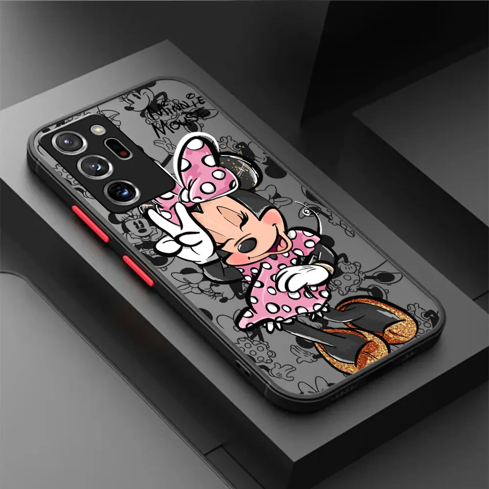 Phone Case for Samsung Galaxy Note 20 Ultra 10 Plus 8 9 Note 10 S24Ultra S23 S22 S21 S20 Disney Mickey Minnie Mouse Cover