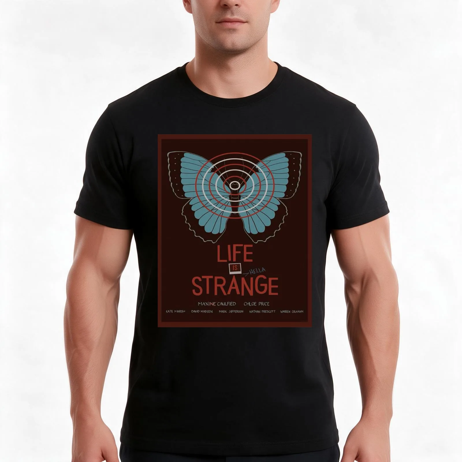 Life is strange T-Shirt, Summer Casual Cotton Tee, Oversized Streetwear Tops, Vintage Graphic Print, Loose Fit Short Sleeve