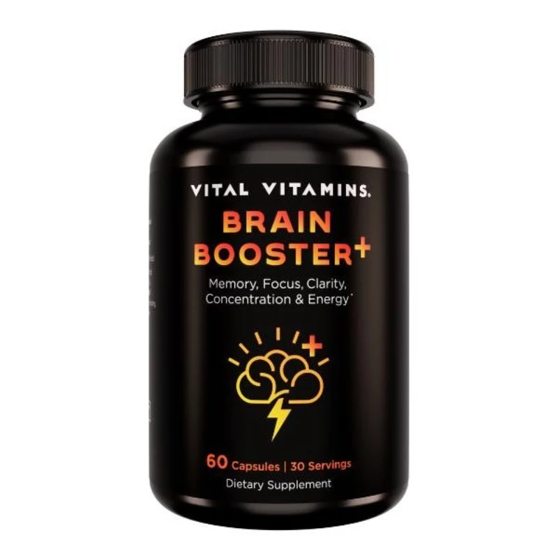 

Brain Booster - Brain Health Supplement To Improve Mental Performance, Energy Levels, and Enhance Cognitive Abilities