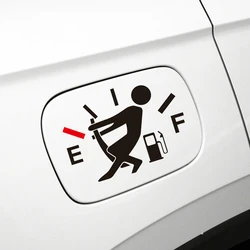 New 1PC Funny Car Stickers High Gas Consumption Decal Fuel Gage Empty Stickers Waterproof Auto Tank Stickers For Car Styling