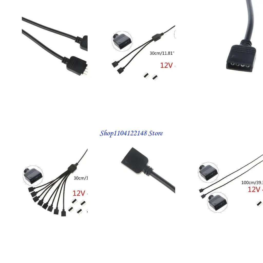 

P9FA 12V 4PIN RGB Интерфейс -концентратор для компьютерного ПК для питания вентилятора корпуса