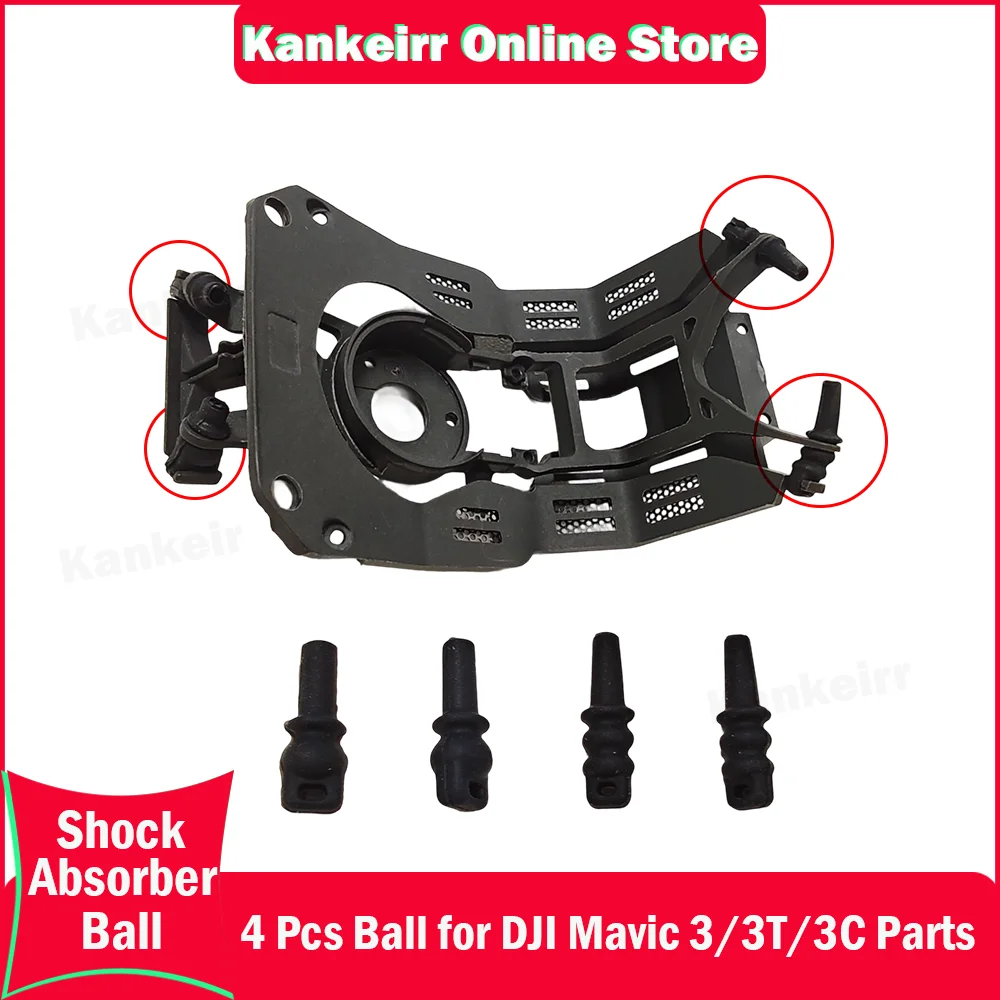 New Gimbal Shock Absorber Balls for DJI Mavic 3/3Classic/3Cine/3T Vibration Damper with Rubber Ball Replacement Repair Parts