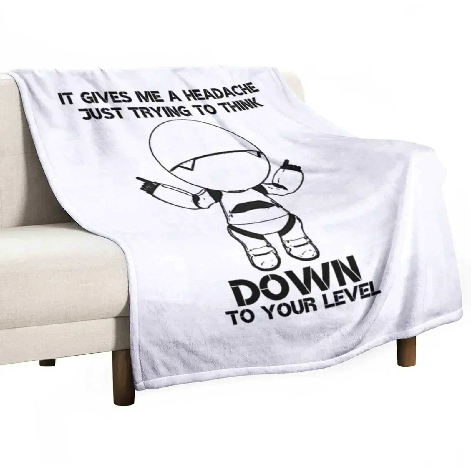 Headache Throw Blanket Moving Flannel Fabric Single wednesday blankets ands Large Blankets