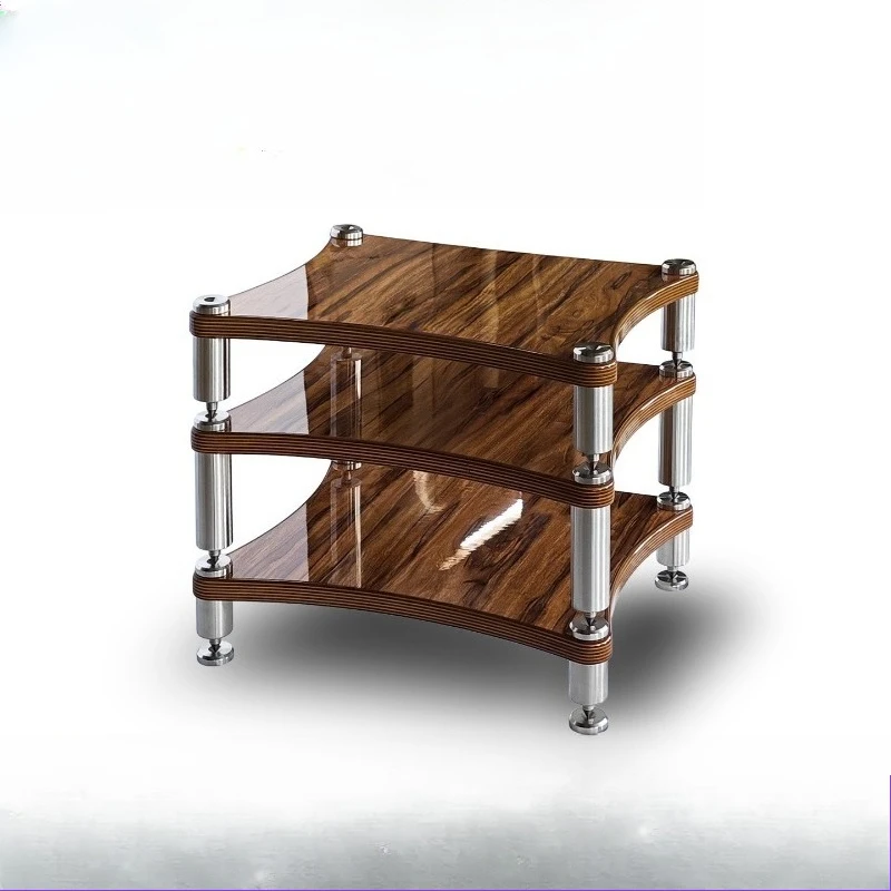 Solid Wood Audio Rack Cabinet Audio Rack Amplifier Equipment Rack Shock Absorber Tripod