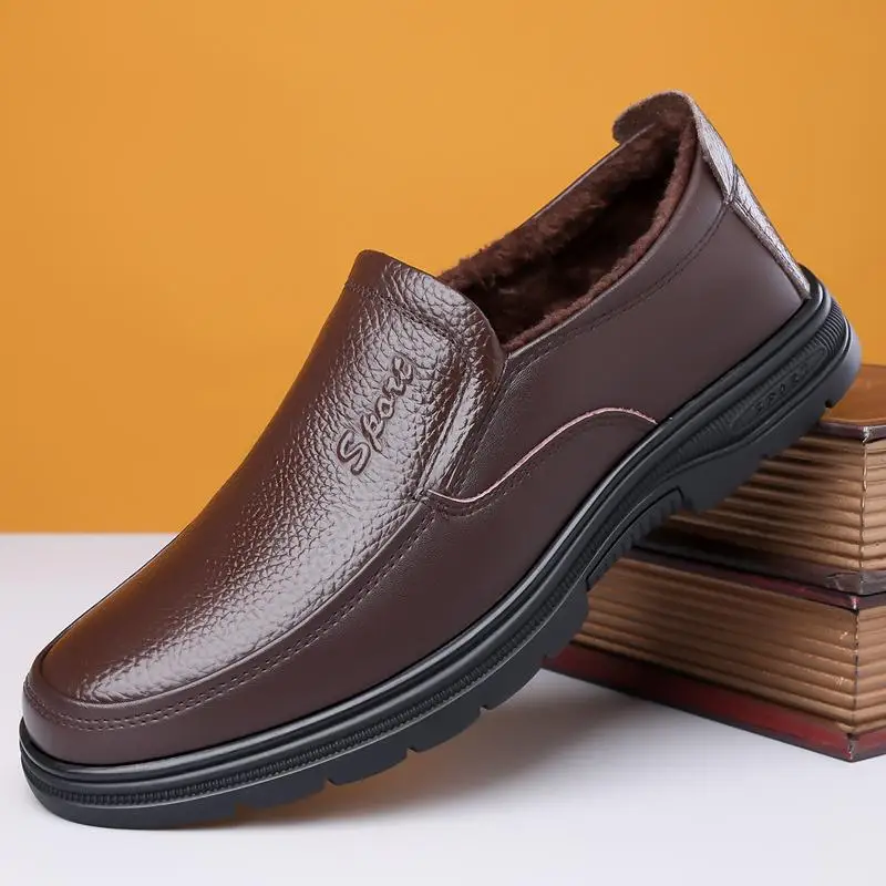 Men's  dress new men's casual leather  chef to work classic casual casual board shoe worker