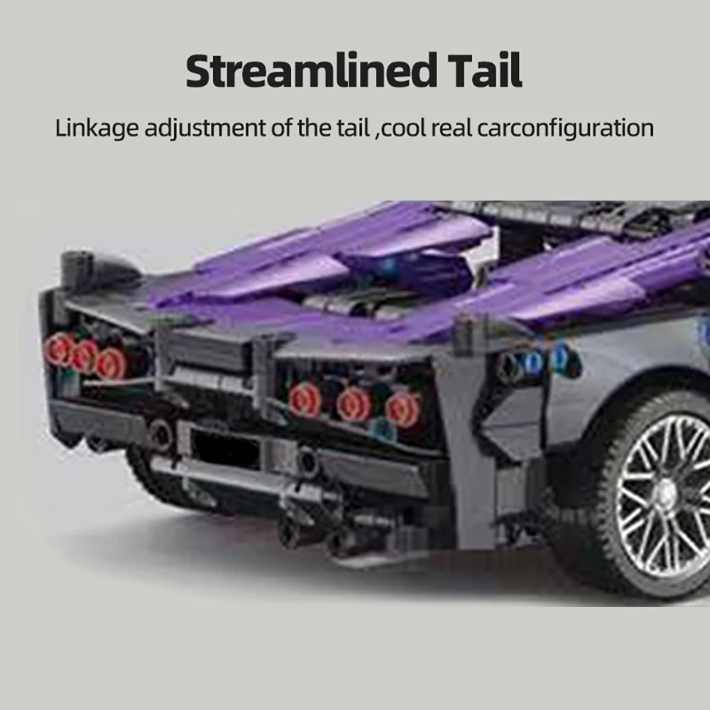 1295 PCS Supercar Bouwstenen Set voor mannen Desktop Decoratie 1:14 kinderen STEM Onderwijs Bricks Kerst Puzzel speelgoed