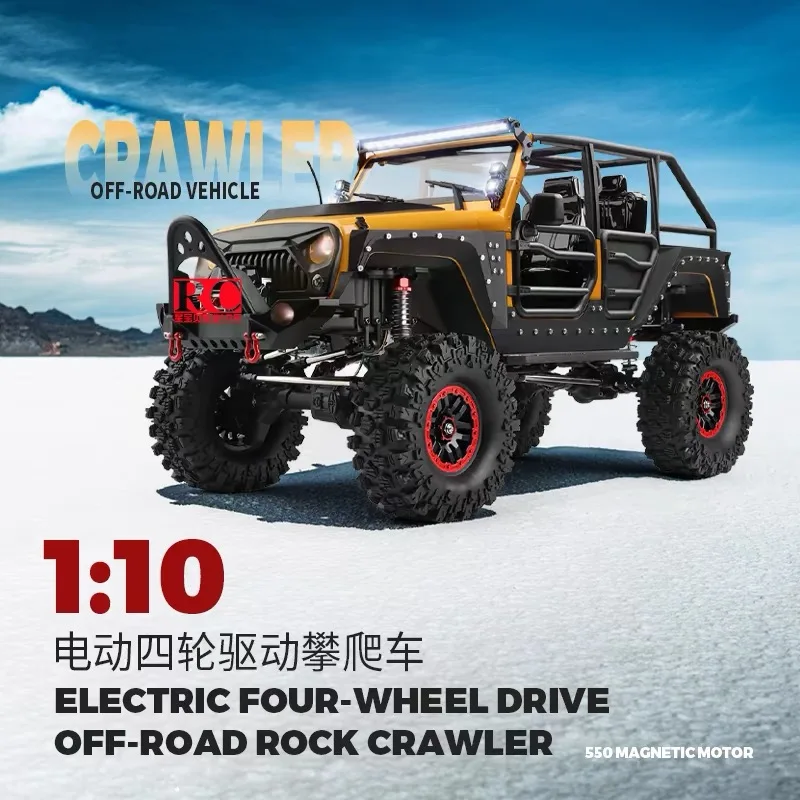 1:10 Wltoys 104026 Remote Control 4wd With Electric Winch Off-Road Vehicle Wrangler Replica Alloy Differential Lock Xmas Gift