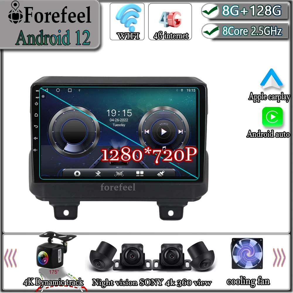 

Android 12 For Jeep Wrangler 4 JL 2018 2019 Multimedia Navigation GPS Video Autoradio Player Car Stereo Carplay Monitor Radio TV