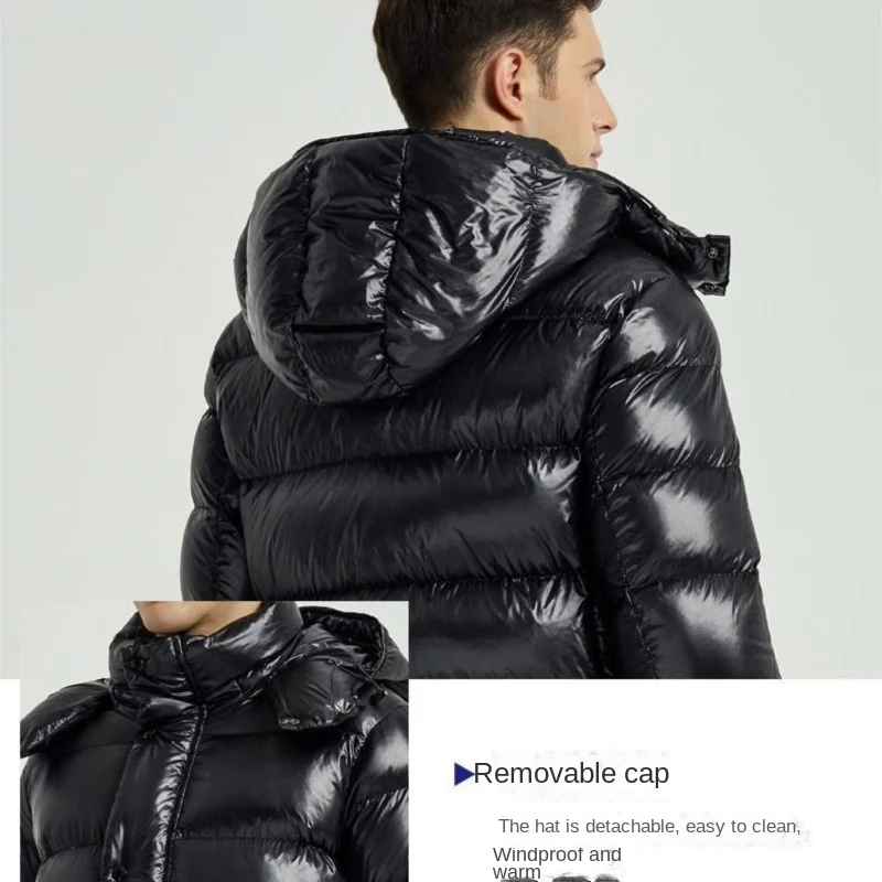 Veste D'hiver Homme à Capuche - Coupe-vent Imperméable - Doudoune Rembourrée Chaude - Pour Plein Air Et Ville