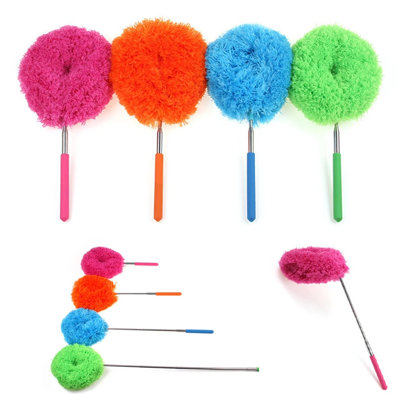 Flexible Retractable Dusting Duster Waterproof Washable Long Handle Cleaning Tool for Home Shelves Fans Corners Ceilings