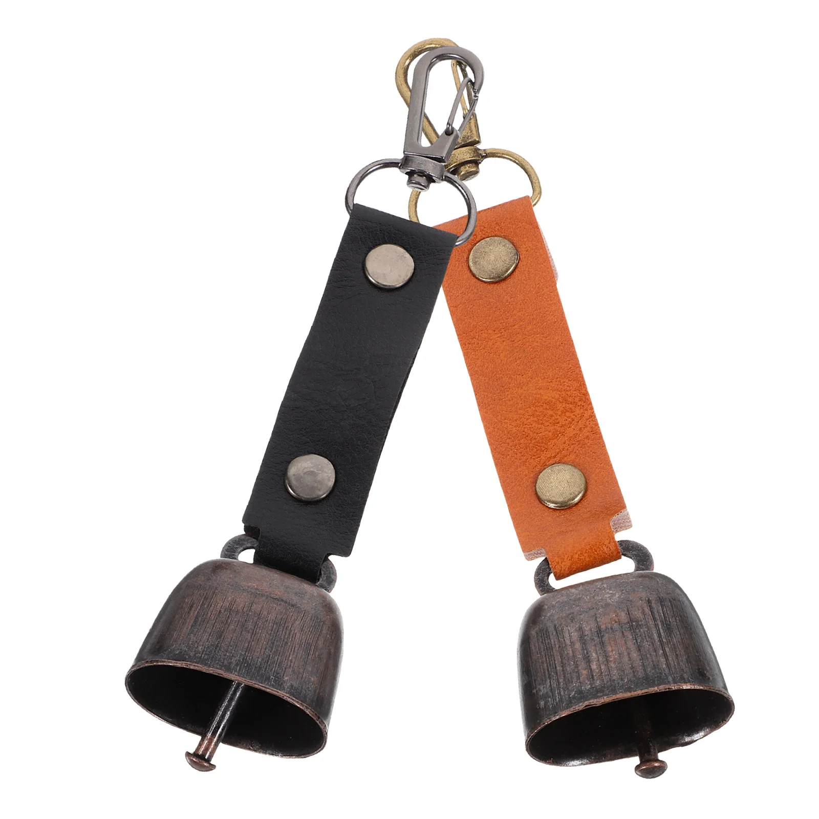 2 Pcs Outdoor Bell Pendant Vintage Bear Bells for Pets Camping Hiking Small Cow Bell Warning nament Easy Storage