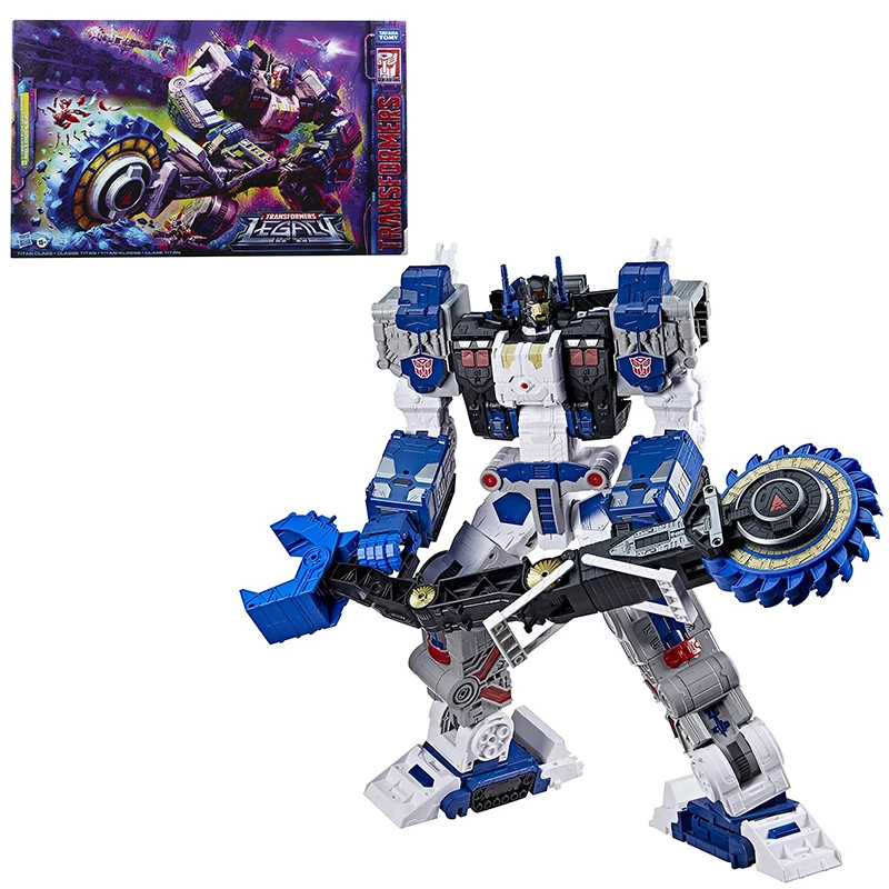 Original Transformers Toys Generations Legacy Series Titan Cybertron Universe Metroplex Action Figure Model Collectible Toy Gift