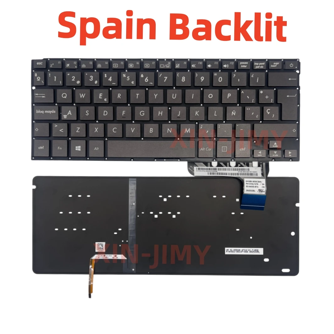 

UX303 Spain Backlit Keyboard For ASUS UX303L UX303 U303/L U303U UX303LN UX302 UX302L UX302LA UX302LG UX303Lnb UX303A Notebook