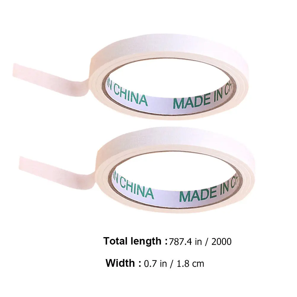 5 Rolls Masking Tape White Artist Drawing Adhesive Easy Remove Sticky for Painting Craft Projects Masking Tape