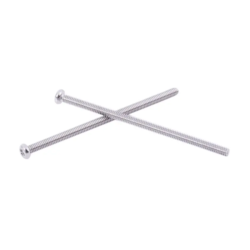 300 X Silver Tone M2 X 40Mm 304 Stainless Steel Round Head Screws Bolt-B61B