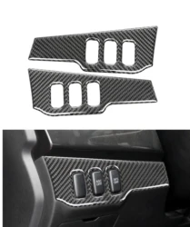 For Mitsubishi Lancer 2008-2015 Dim Light control Sticker Headlight Switch Cover Trim Car Accessories Carbon Fiber
