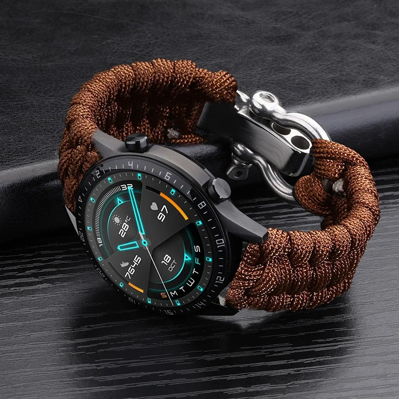 20mm 22mm 24mm Weben Nylon Sport Uhrenarmband für Männer Frauen Universal Uhrenarmband Armband Zubehör mit Werkzeug – Detail 14
