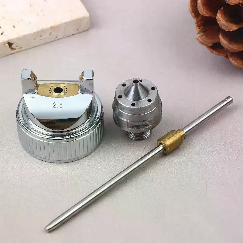 Pneumatic Tool Accessory: H-827 HVLP Spray Gun Nozzle Kit, Sizes 1.4/1.7/2.0mm;