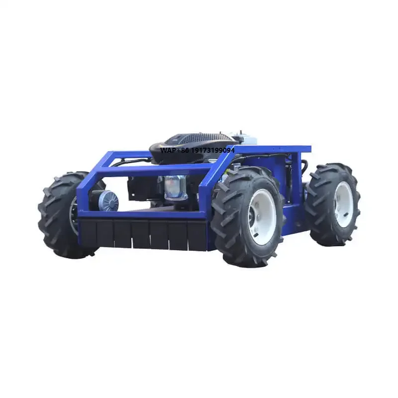 High Quality All Terrain AI Remote Lawn Mower Robot with Engine  Remote Control Agricultural Lawn Mower