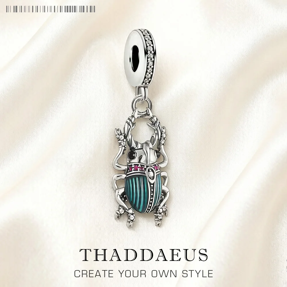 Bug Dangle Charm-Anhänger Nature Magic, hochwertiger 925er-Sterlingsilber-Schmuck für Damen und Herren