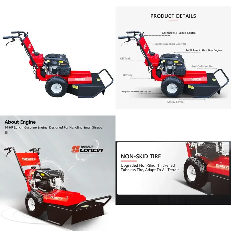 for K-maxpower 452cc Light Lawn Mower 26 Inch Cutting Width Outdoor Garden Grass Cutter Machine